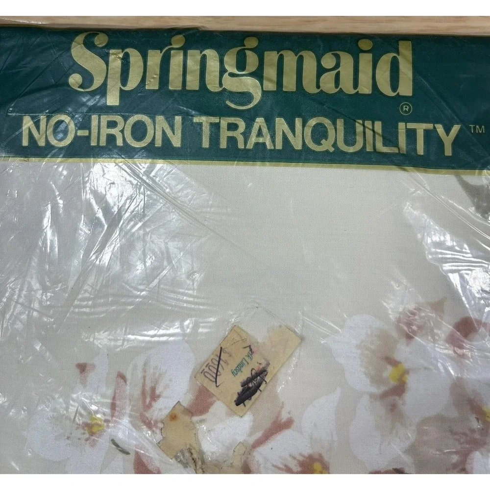 Vtg Springmaid Fitted Bed‎ Sheet Key Largo Double 54X76 Mattress 160 Count New
